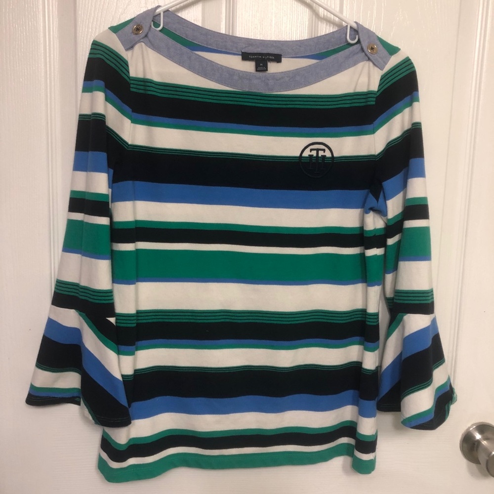 Tommy Hilfiger women’s top long sleeves Sz M